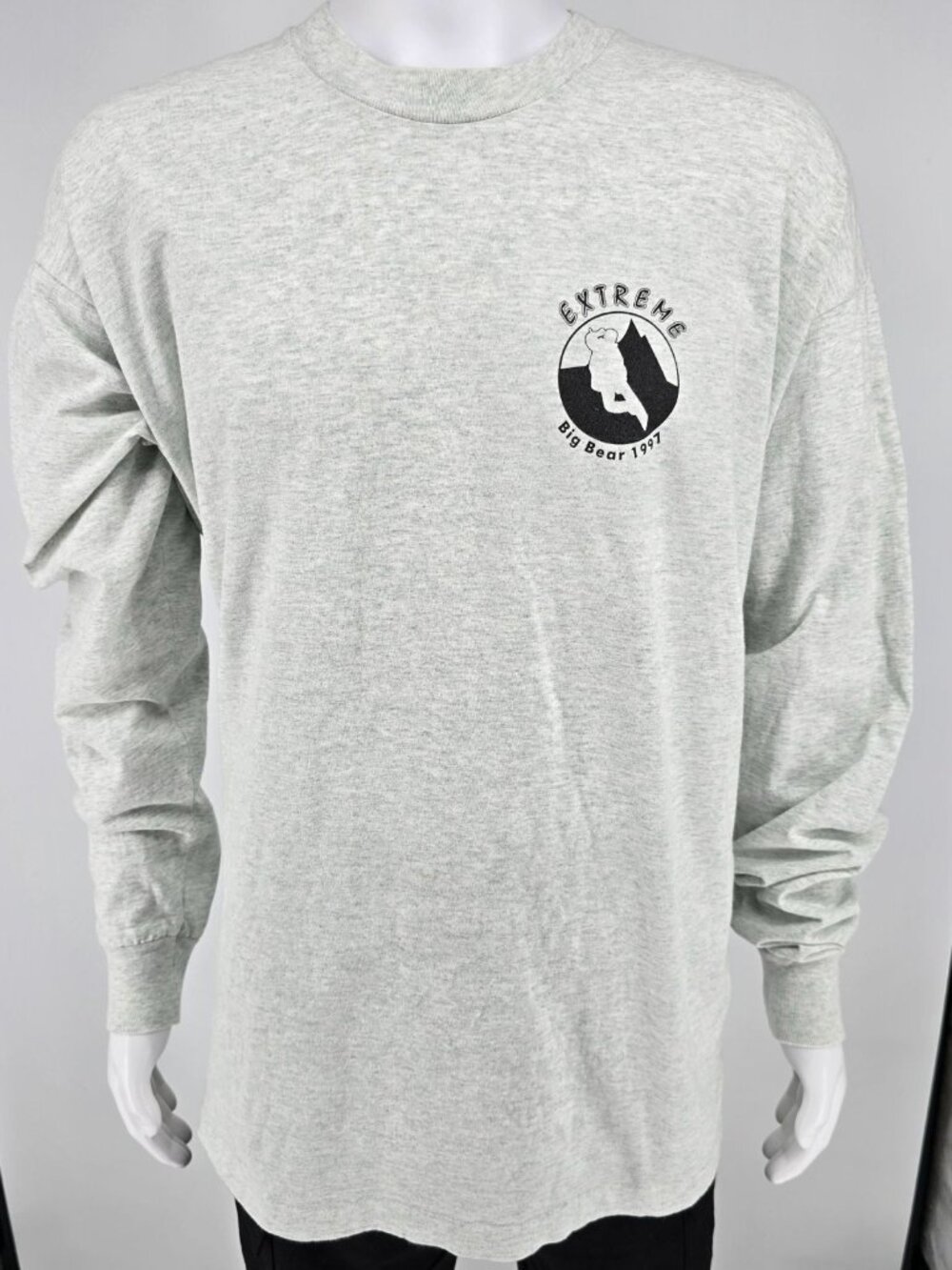 Vintage 1997 BVD Extreme Big Bear Snowboarding Long Sleeve T-Shirt (2XL/3XL)
